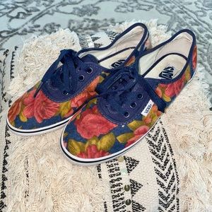 Vans Floral Sneakers size 6